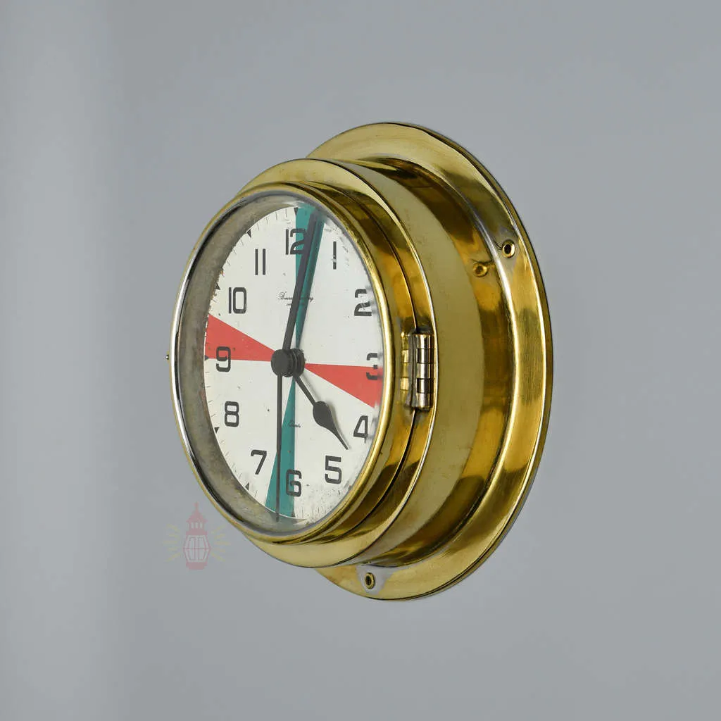 - SC 13278 1 Antique Brass Ship Radio Clock