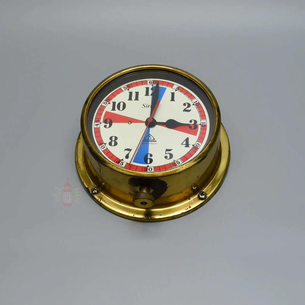 - SC 13284 3 Authentic Brass Radio Room Clock with Colour Dial – Vintage Ships Salvage