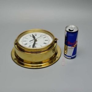 Authentic Brass Ships Clock – Vintage Nautical Maritime Timepiece