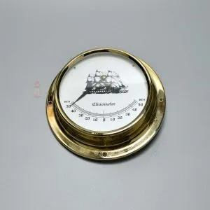 Authentic Brass Ship Clinometer – Vintage Nautical Inclinometer
