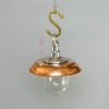 - SL 10745 1 Antique Nautical Aluminium Hanging Lamp with Copper Shade