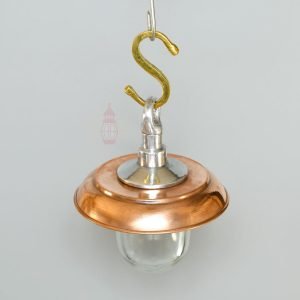 - SL 10745 3 Antique Nautical Aluminium Hanging Lamp with Copper Shade