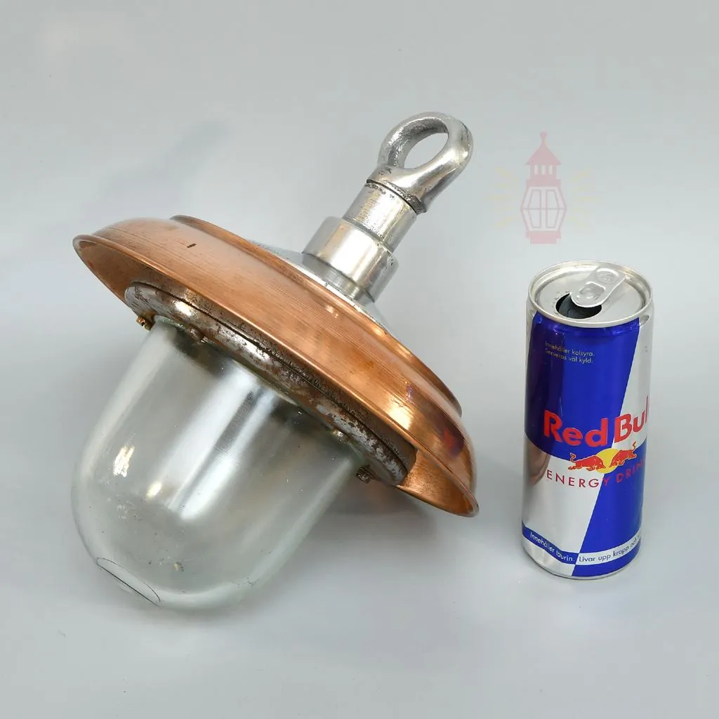 - SL 10745 6 Antique Nautical Aluminium Hanging Lamp with Copper Shade
