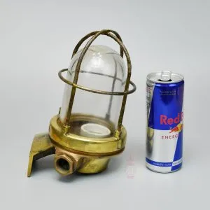 - SL 10748 6 Vintage Brass Nautical Wall Lamp with Iron Cage