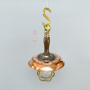 - SL 10751 5 Antique Brass Nautical Hanging Lamp with Copper Shade