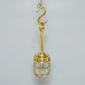 Vintage Brass Lantern Nautical Pendant