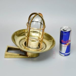 90 Degree Nautical Brass Holland Wall Lantern with shade