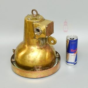 Vintage Brass Cargo Pendant Light – Nautical Hanging Lamp