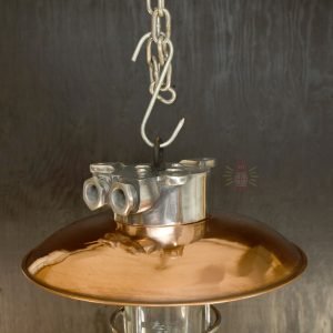 Vintage Aluminium Copper Nautical Pendant Light – Cargo Ship Hanging Lamp