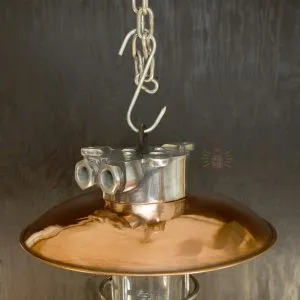 - SL 10779 3 Vintage Aluminium Copper Nautical Pendant Light – Cargo Ship Hanging Lamp