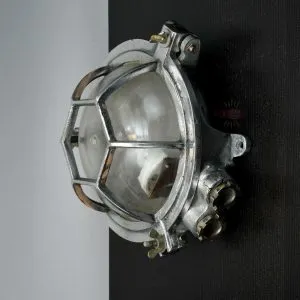 - SL 10780 1 Authentic Vintage Aluminium Nautical Bulkhead Wall/Ceiling Light
