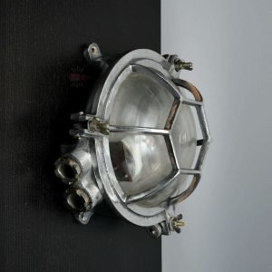 - SL 10780 2 Authentic Vintage Aluminium Nautical Bulkhead Wall/Ceiling Light