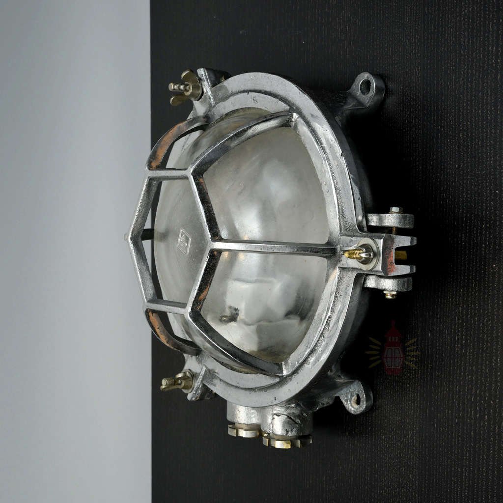 - SL 10780 4 Authentic Vintage Aluminium Nautical Bulkhead Wall/Ceiling Light