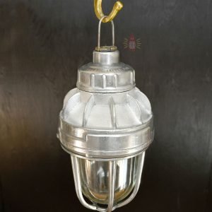 Vintage Full Aluminium Hanging Lamp – Nautical Cargo Pendant
