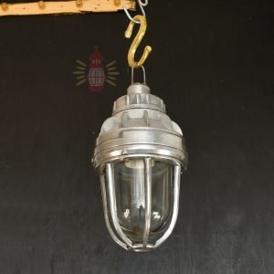 Vintage Full Aluminium Hanging Lamp – Nautical Cargo Pendant
