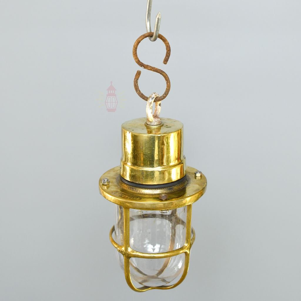 - SL 10794 2 Brass hanging lamp - Ship Lightning