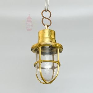 - SL 10794 3 Brass hanging lamp - Ship Lightning
