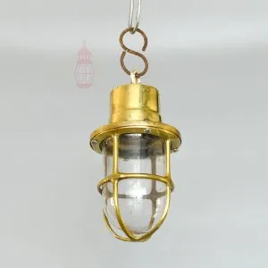 - SL 10794 3 Brass hanging lamp - Ship Lightning