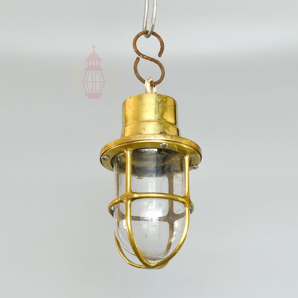 - SL 10794 3 Brass hanging lamp - Ship Lightning