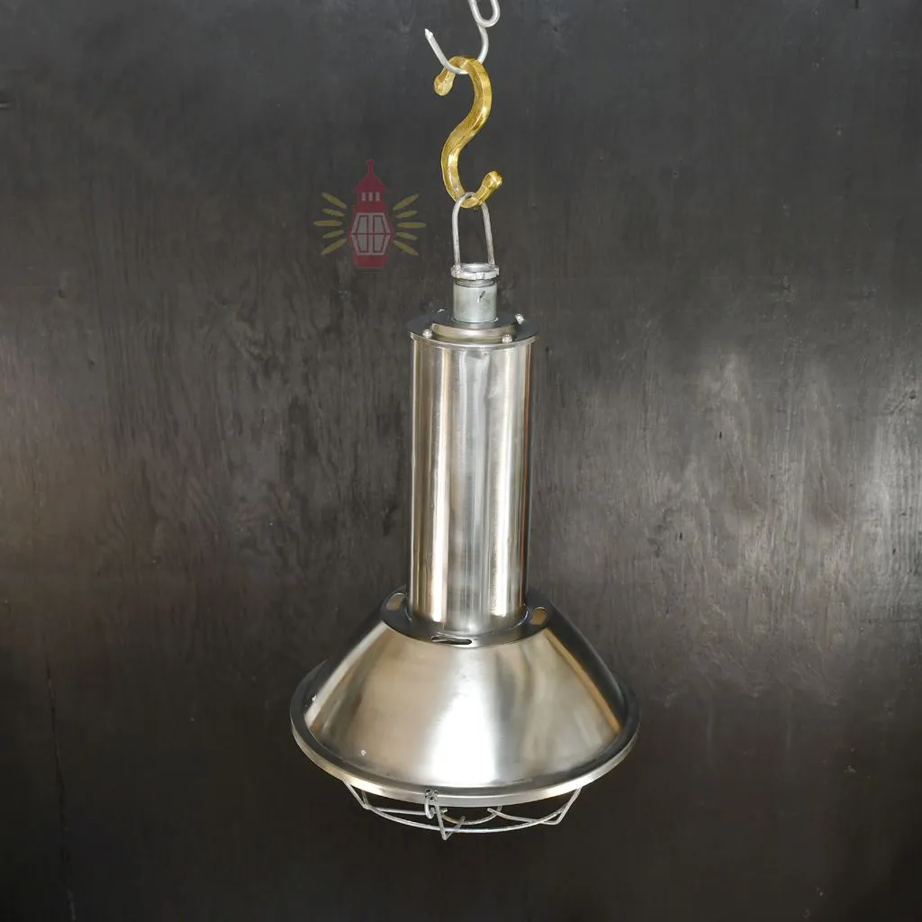 - SL 11003 1 Authentic Vintage Stainless Steel Marine Spot Pendant Light