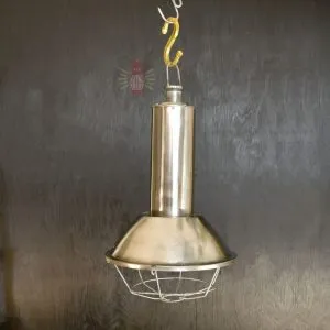 - SL 11003 3 Authentic Vintage Stainless Steel Marine Spot Pendant Light