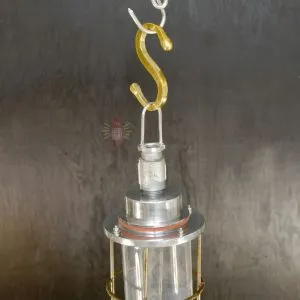 - SL 11032 2 Authentic Vintage Aluminium Caged Pendant Light – Nautical Hanging Salvage