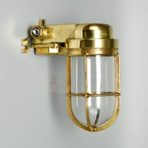 - SL 11733 1 Authentic Vintage Brass Passageway Light – Polished Nautical Wall Lamp