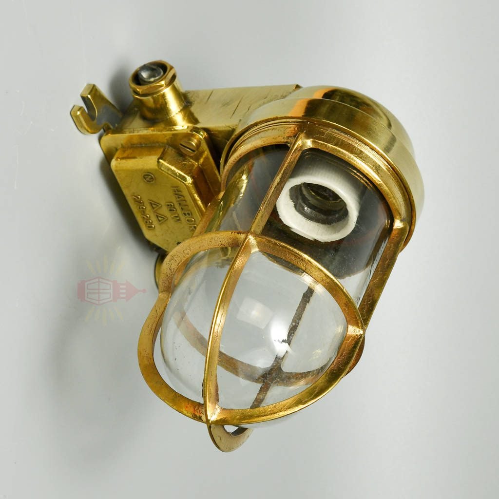 - SL 11733 2 rotated Authentic Vintage Brass Passageway Light – Polished Nautical Wall Lamp