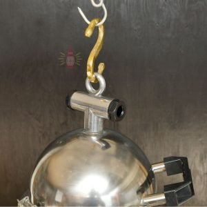 - SL 11738 3 Authentic Vintage Stainless Steel Cargo Pendant Light – Polished Nautical Hanging
