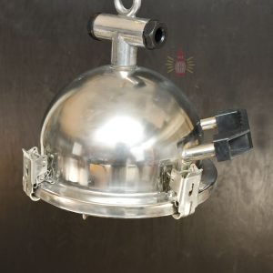 - SL 11738 4 Authentic Vintage Stainless Steel Cargo Pendant Light – Polished Nautical Hanging