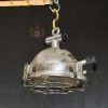 Authentic Vintage Stainless Steel Cargo Pendant Light – Polished Nautical Hanging