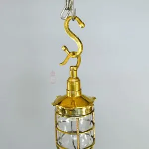 - SL 11739 3 Authentic Vintage Brass 90 Degree Nautical Security Light