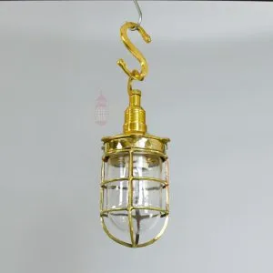 - SL 11739 4 Authentic Vintage Brass 90 Degree Nautical Security Light