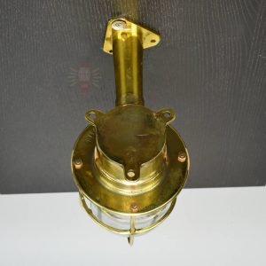 Authentic Vintage Brass Ship Engine Room Security Light