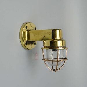 Authentic Vintage Small Brass 90 Degree Light – Nautical Passageway Salvage