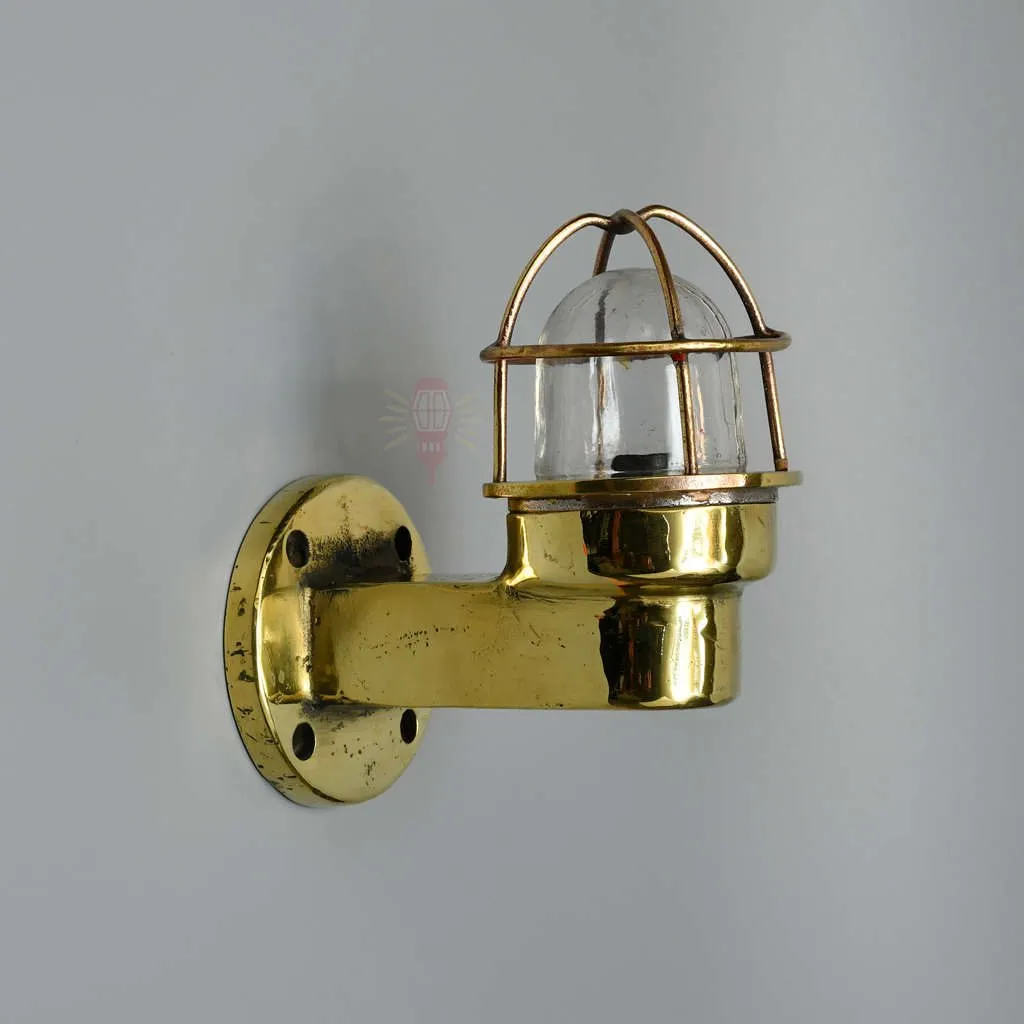 - SL 11748 4 rotated Authentic Vintage Small Brass 90 Degree Light – Nautical Passageway Salvage