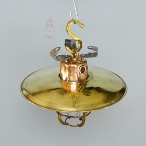 Authentic Vintage Three Angle Brass Nautical Pendant Light