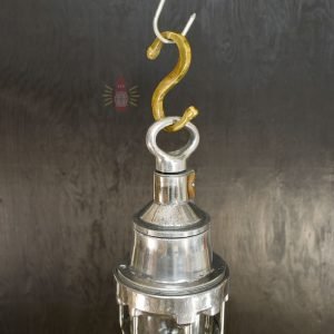 Authentic Vintage Polished Aluminium Nautical Pendant Light