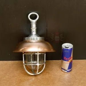 - SL 11779 6 Authentic Vintage Aluminium Nautical Pendant Light with Copper Shade