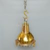 Authentic Vintage Polished Brass Cargo Pendant Light