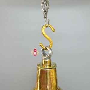 Authentic Vintage Polished Brass Cargo Pendant Light