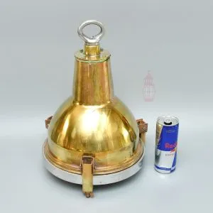 - SL 11787 6 Authentic Vintage Polished Brass Cargo Pendant Light