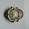 - SL 11789 1 Authentic Vintage Iron and Brass Caged Nautical Bulkhead Light