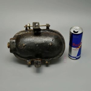 Authentic Vintage Iron and Brass Caged Nautical Bulkhead Light