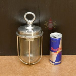 Authentic Polished Aluminium Pendant Light – Vintage Nautical Hanging Lamp