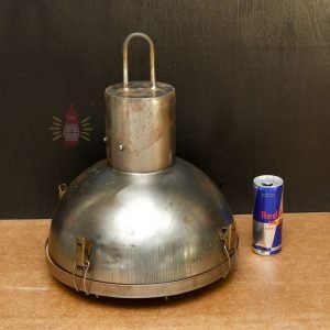 Authentic Large Vintage Iron Cargo Pendant Light