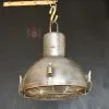 - SL 11797 6 Authentic Large Vintage Iron Cargo Pendant Light