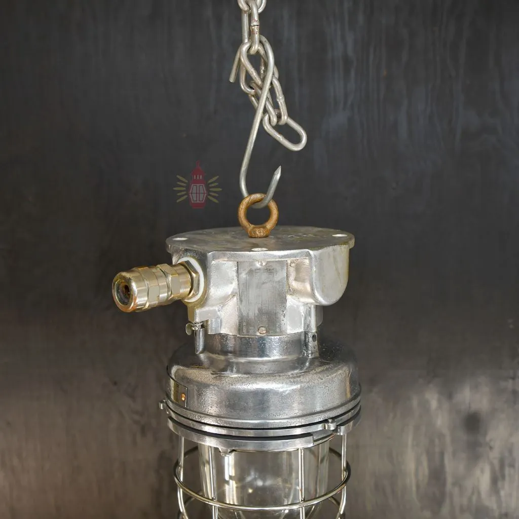 - SL 11798 3 Authentic Vintage Aluminium Pendant Light – Polished Nautical Hanging Lamp