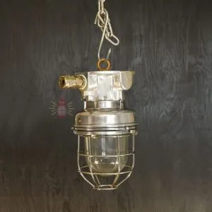 - SL 11798 4 Authentic Vintage Aluminium Pendant Light – Polished Nautical Hanging Lamp