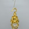 Authentic Polished Brass Hanging Lamp – Vintage Nautical Pendant